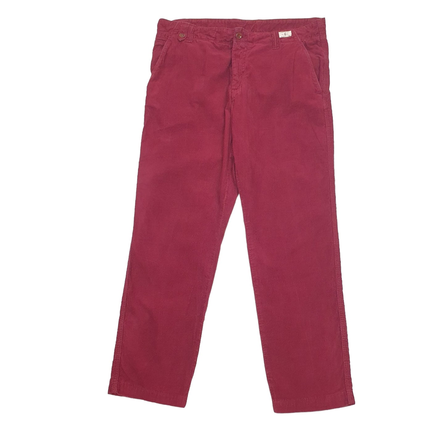 Mens Burgundy Tommy Hilfiger  Corduroy Trousers