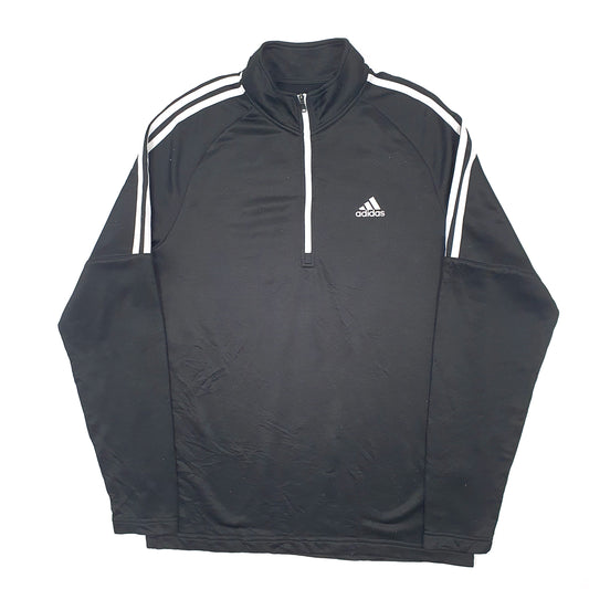 Mens Black Adidas Golf Active Quarter Zip Jumper