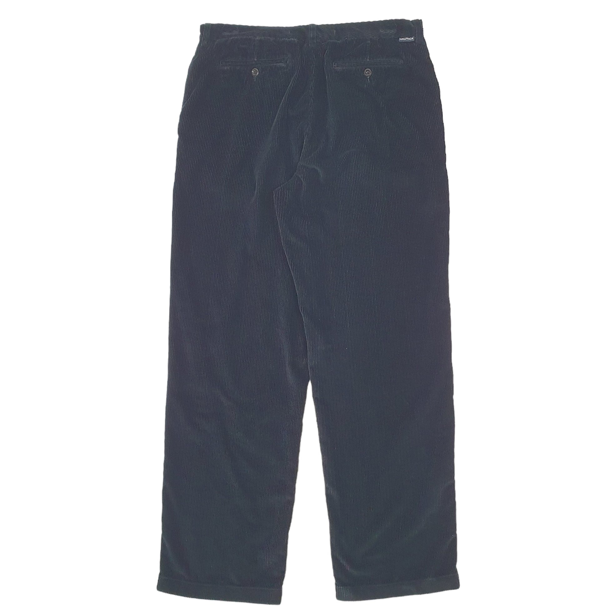 Mens Black Nautica Clipper Corduroy Trousers