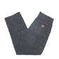 Mens Black Carhartt B136 Double Knee Carpenter Trousers