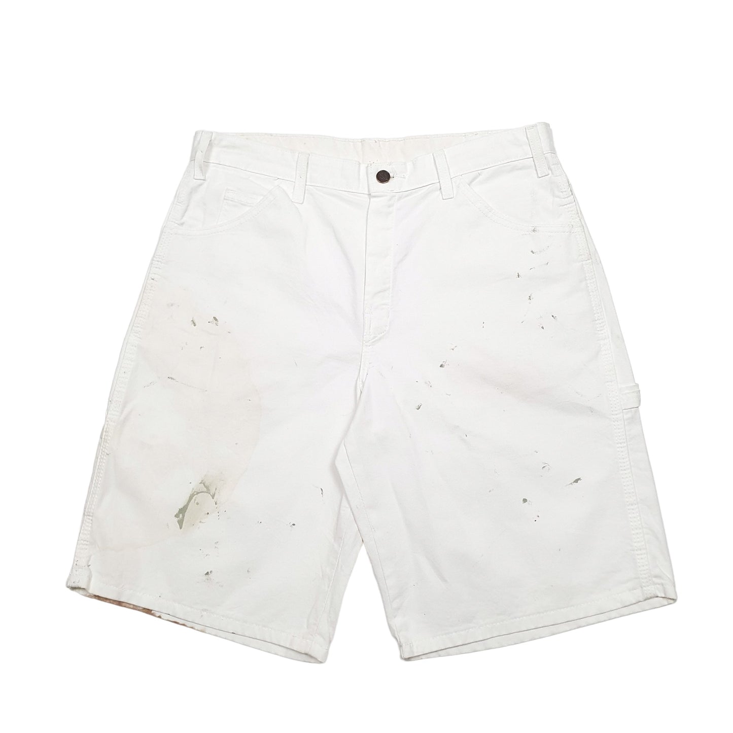 Mens White Dickies  Carpenter Shorts