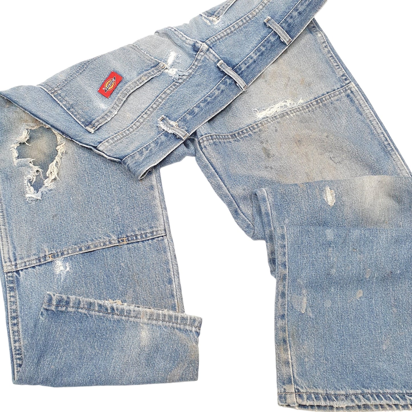 Mens Blue Dickies Double Knee Carpenter JeansW34 L32