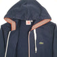 Mens Navy Lacoste Hoodie Full Zip Jumper