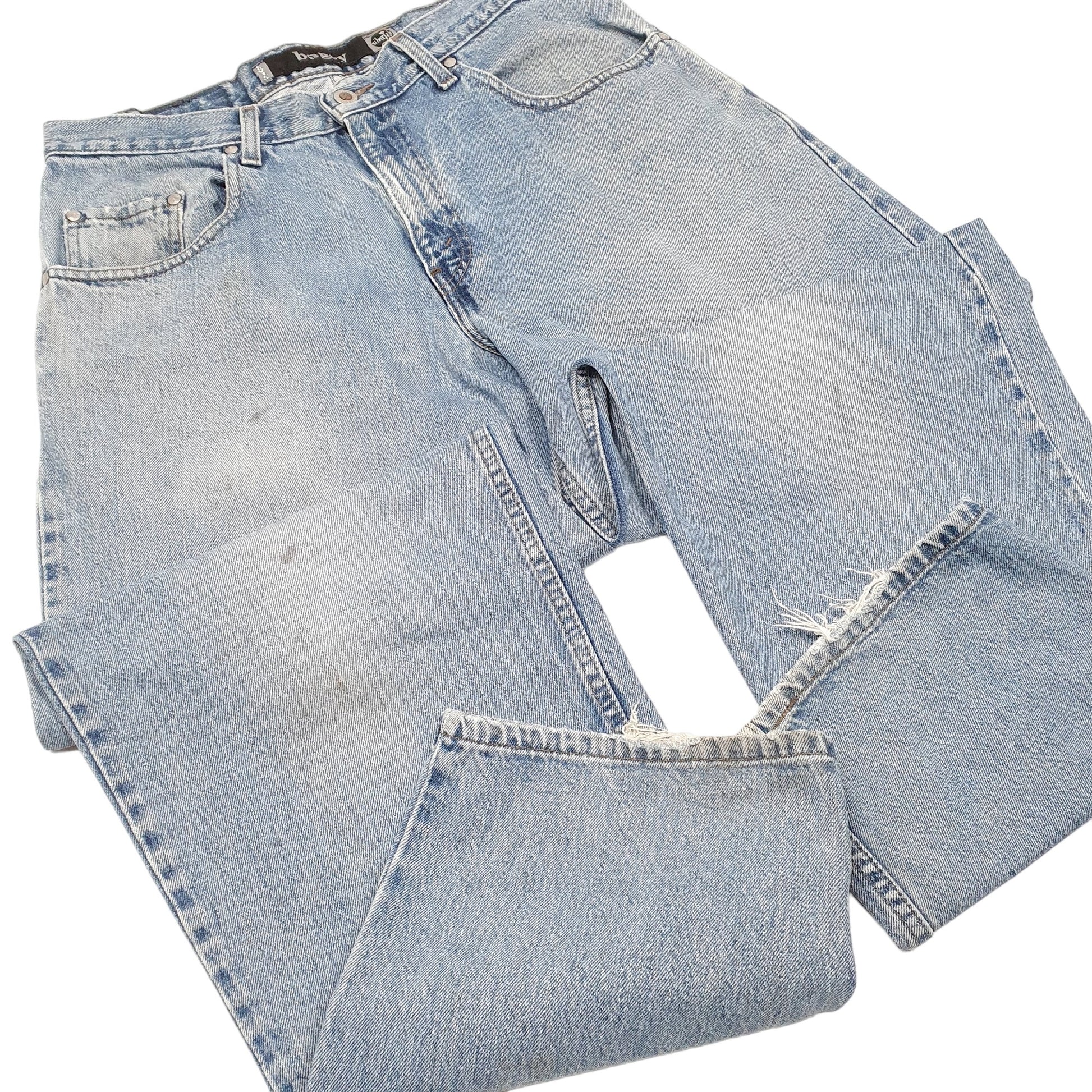 Mens Blue Levis Vintage Silver Tab Baggy 90s Casual JeansW32 L32