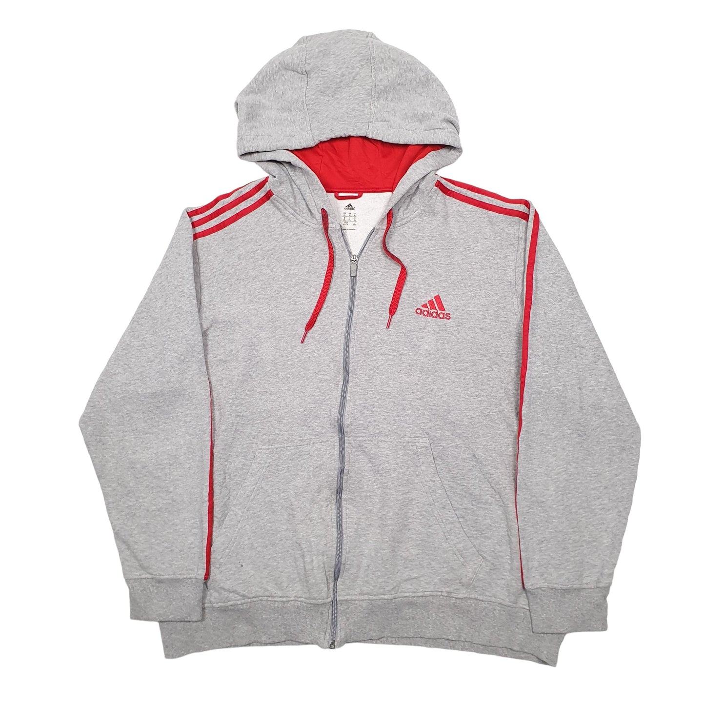 Mens Grey Adidas  Full Zip Jumper