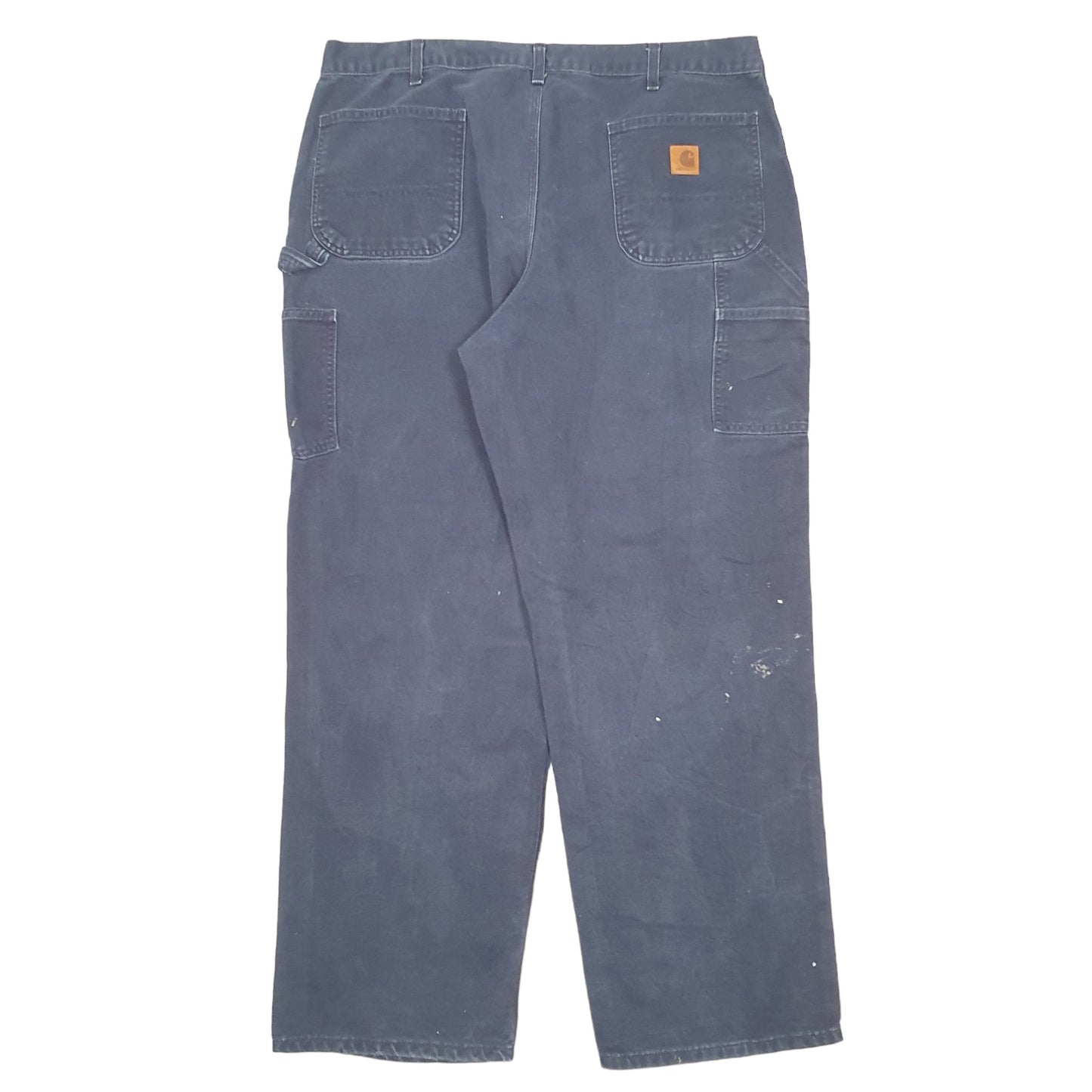 Mens Navy Carhartt B11 Dungaree Fit Carpenter Trousers