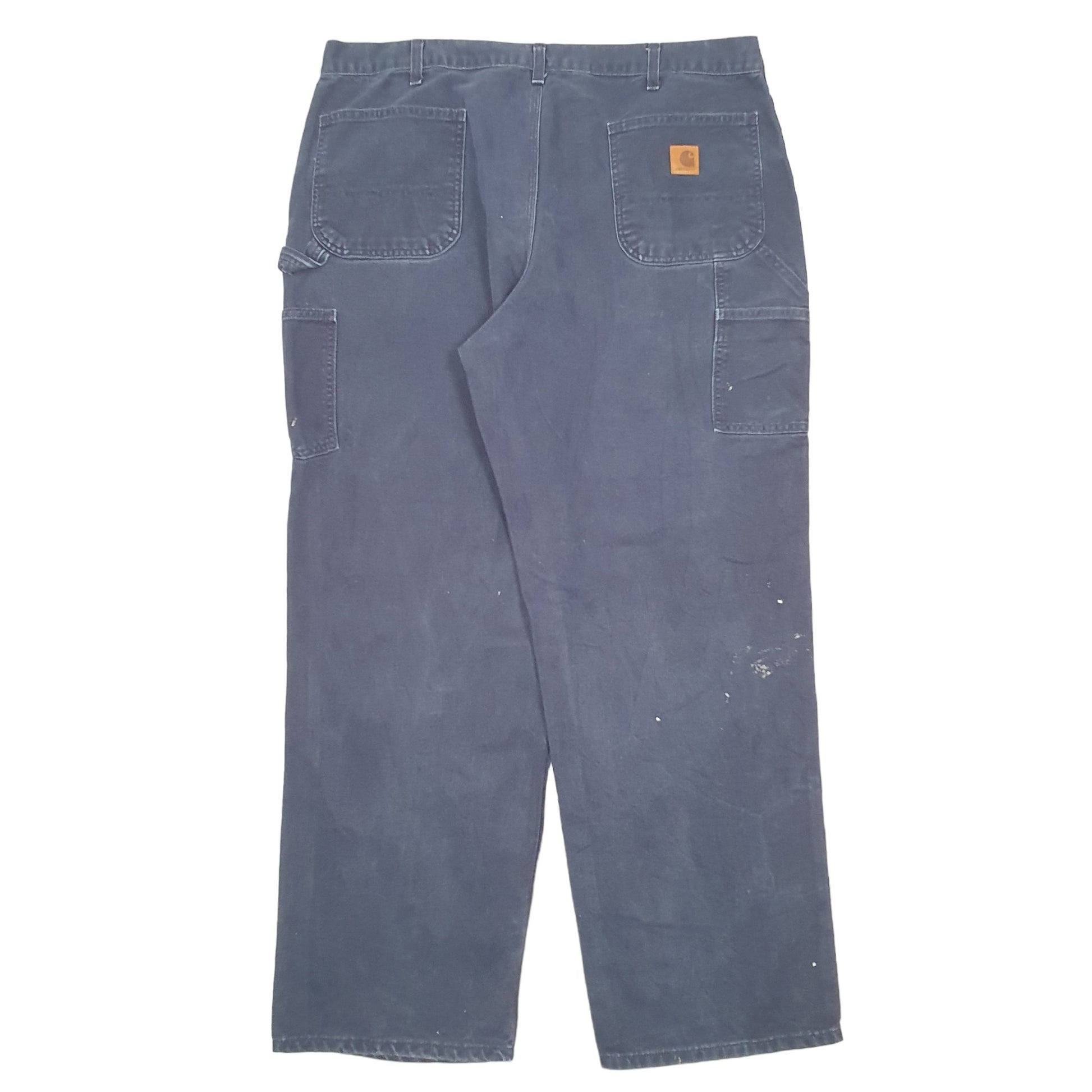 Mens Navy Carhartt B11 Dungaree Fit Carpenter Trousers