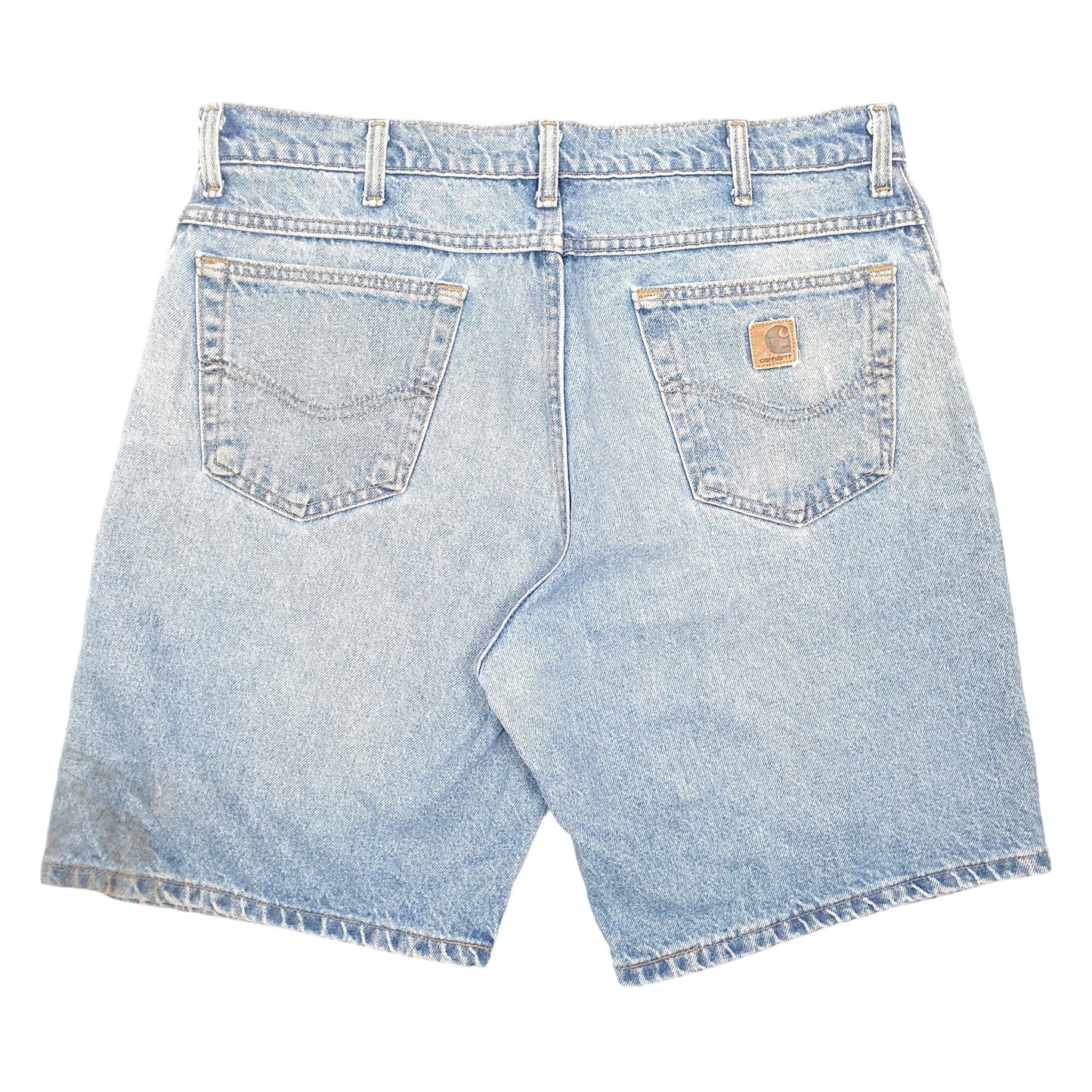 Mens Blue Carhartt Carpenter Denim Shorts