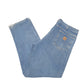 Mens Blue Carhartt Cotton Lined Insulated B172 JeansW36 L34