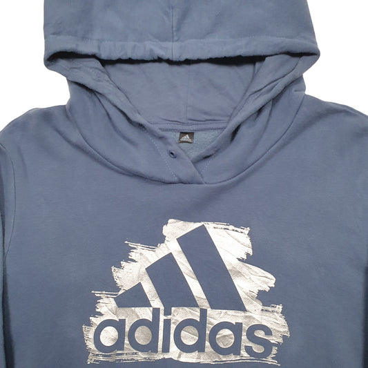 Mens Blue Adidas  Hoodie Jumper