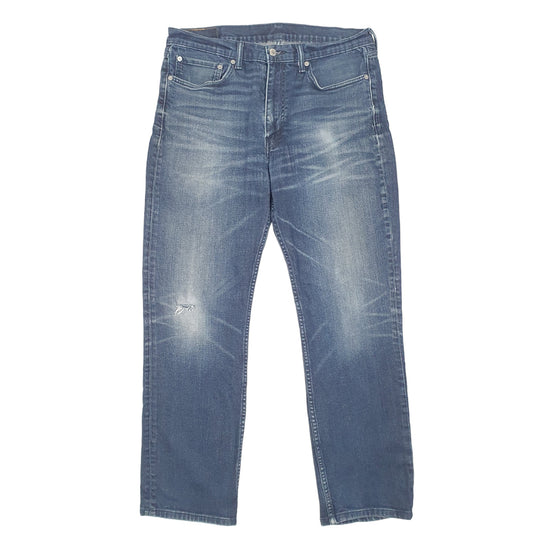 Mens Navy Levis Stretch 514 JeansW34 L30