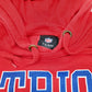 Mens Red NFL New England Patriots American Football Hoodie Jumper
