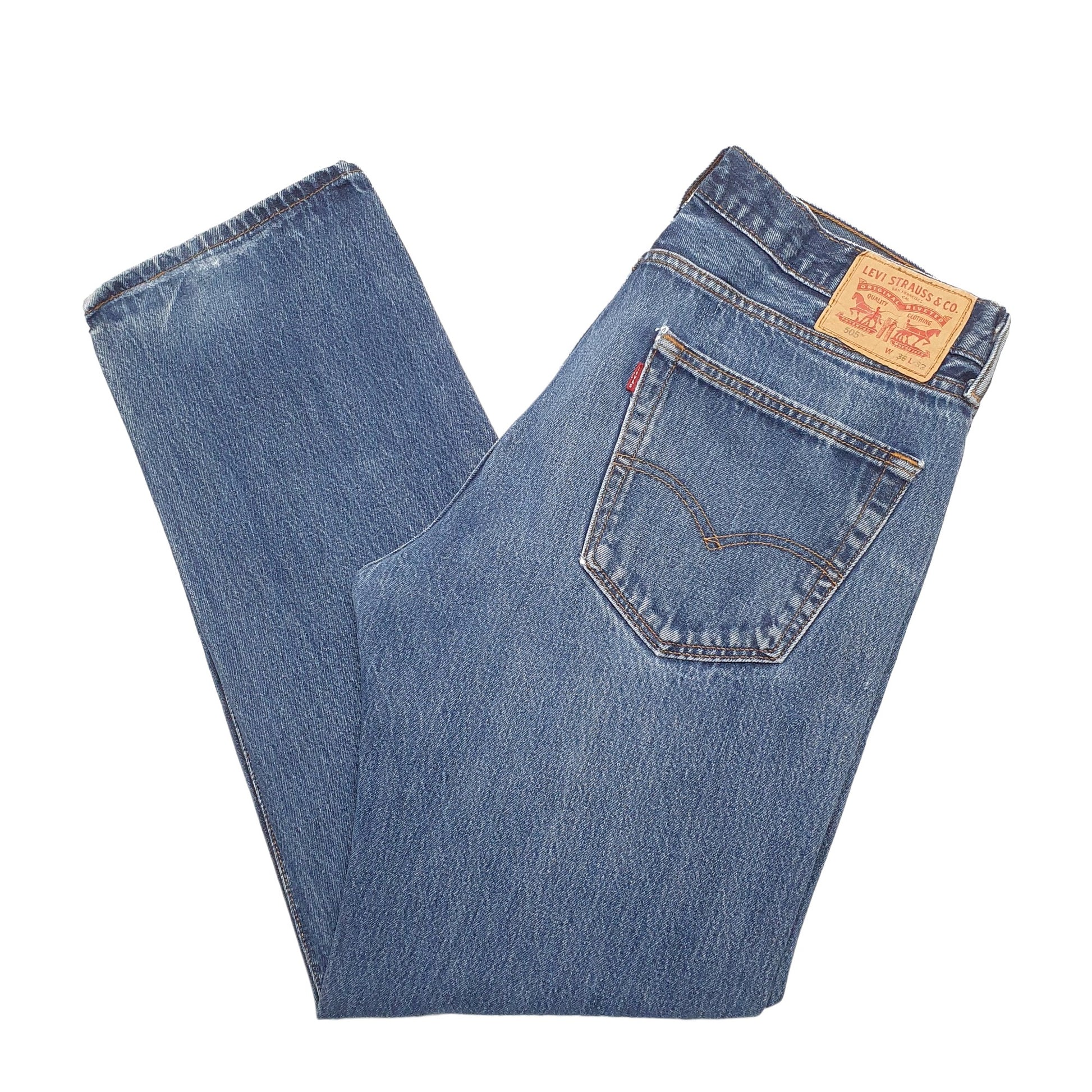 Mens Blue Levis  505 JeansW36 L32