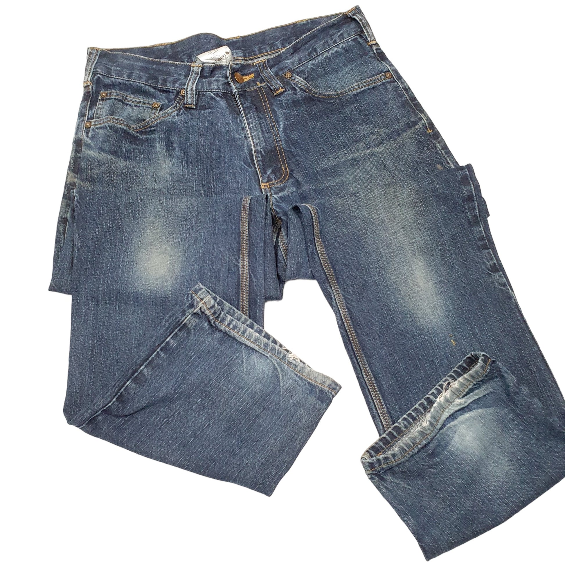 Mens Blue Carhartt Straight Casual JeansW32 L32