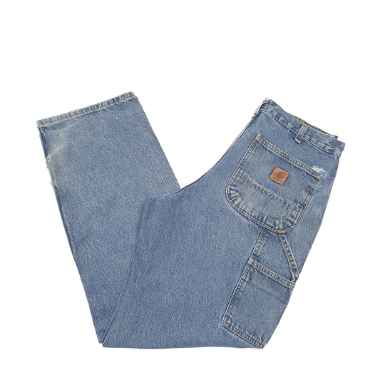 Mens Blue Carhartt Carpenter B13 JeansW32 L32