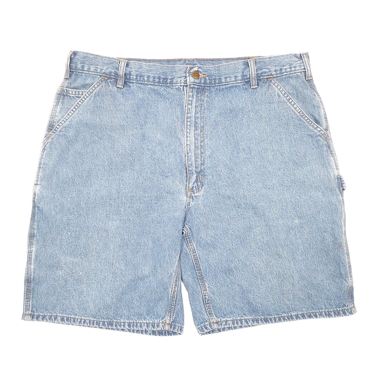 Mens Blue Carhartt Carpenter Denim Shorts