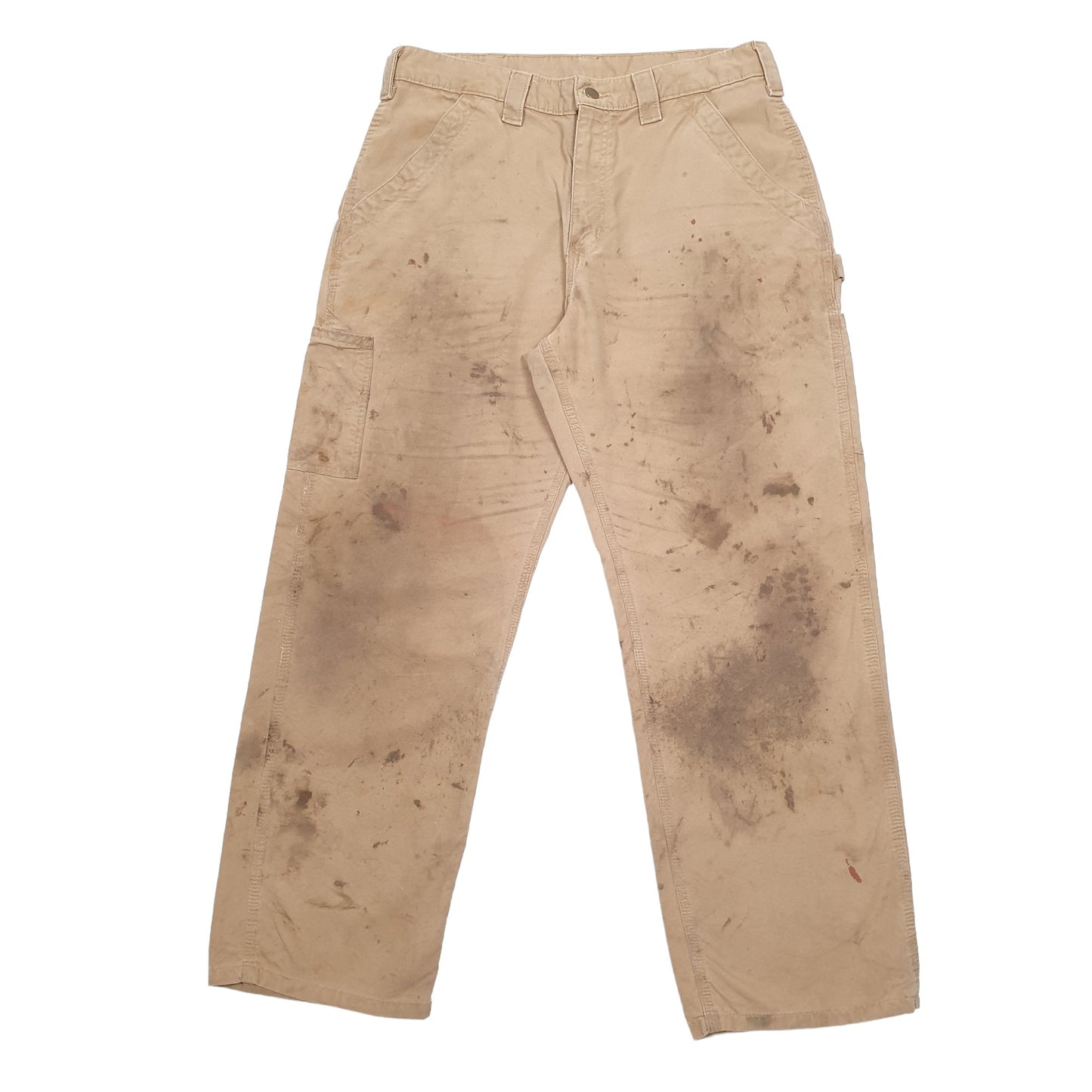 Mens Tan Carhartt B151 Carpenter Trousers