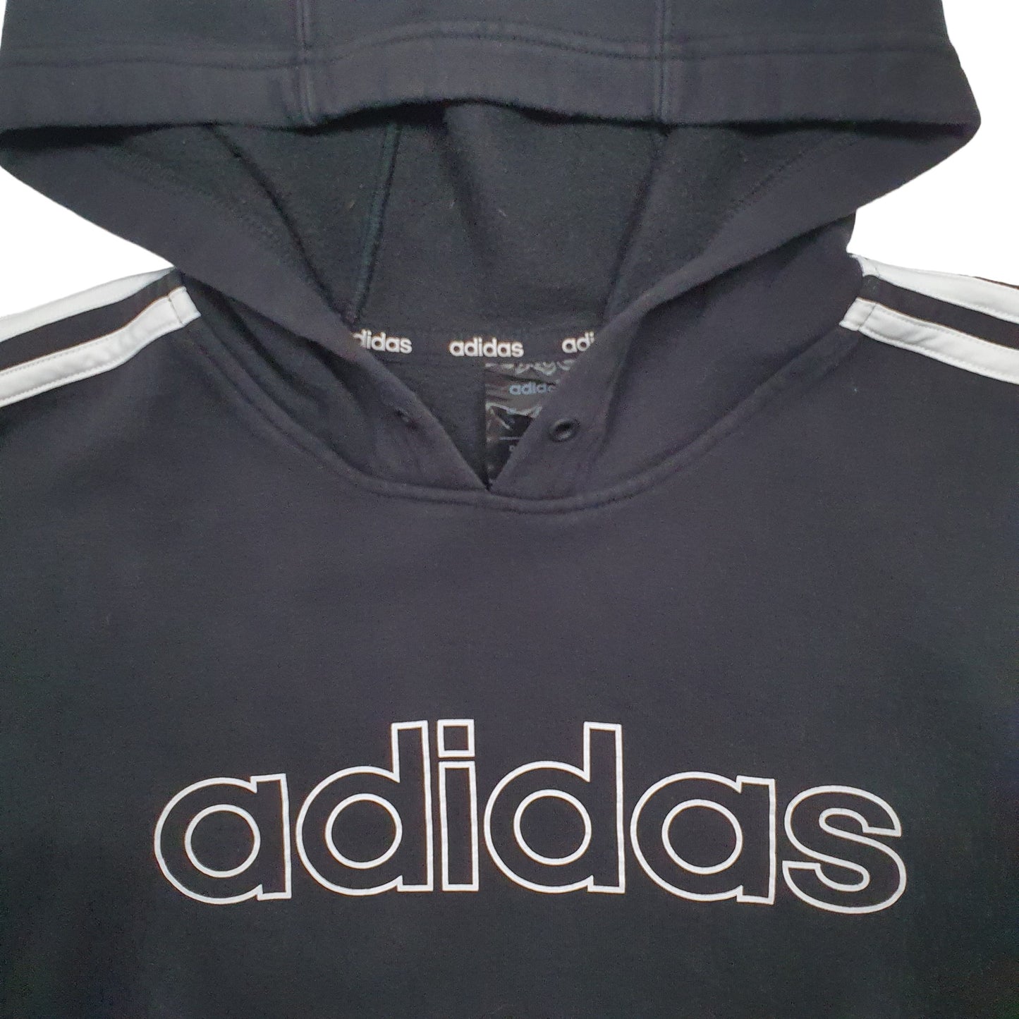 Mens Black Adidas  Hoodie Jumper
