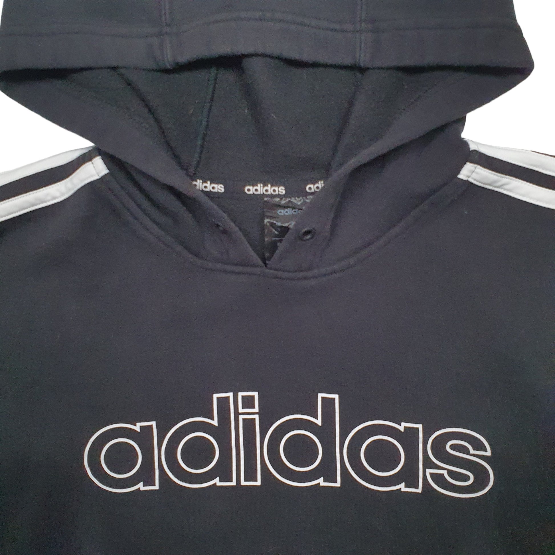 Mens Black Adidas  Hoodie Jumper
