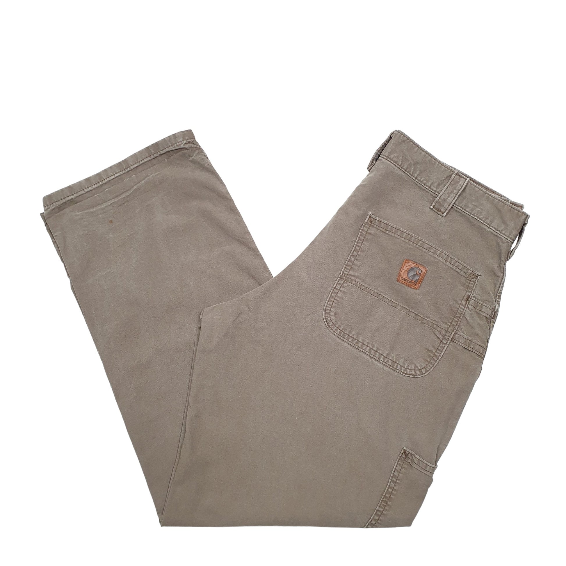 Mens Olive Carhartt  Carpenter Trousers