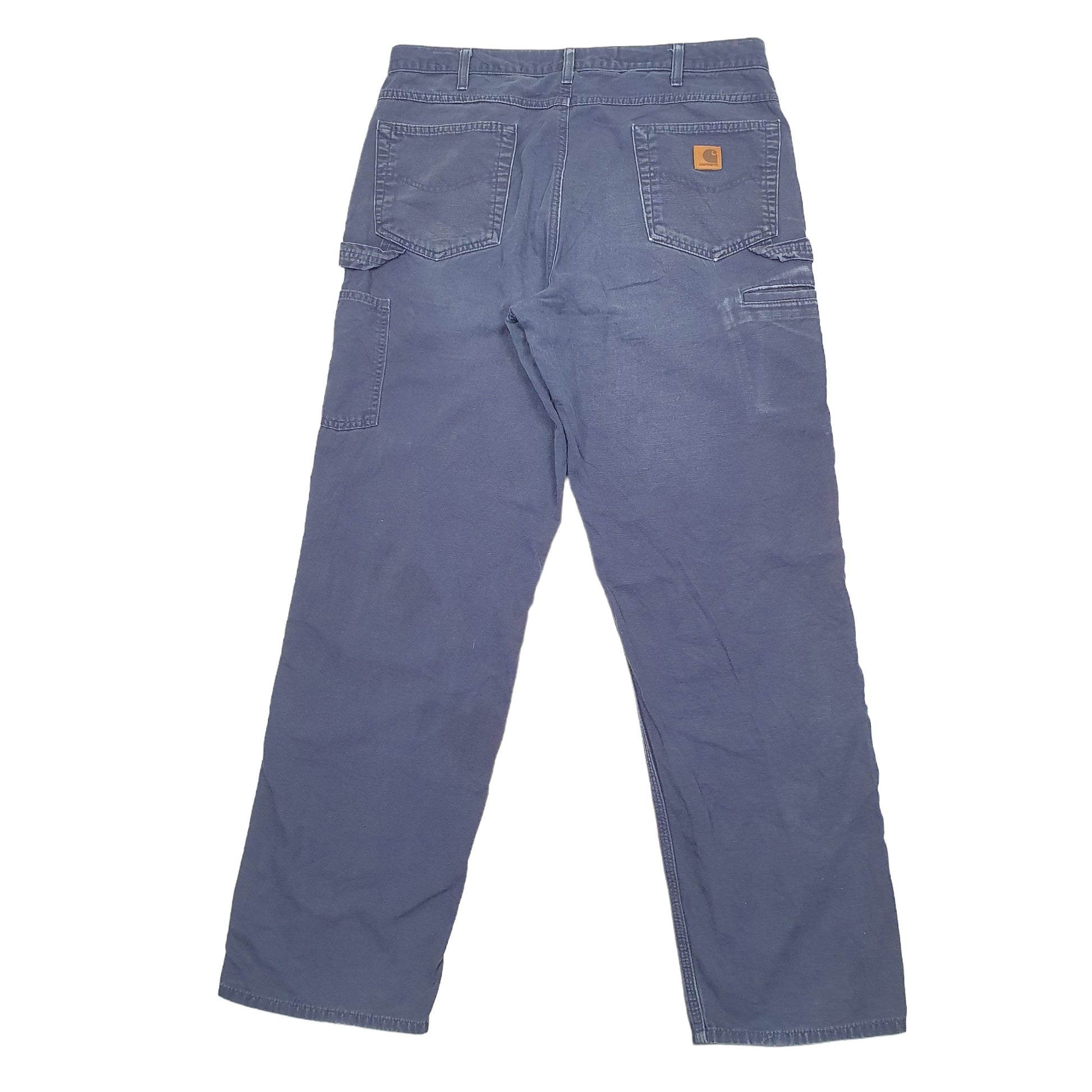 Mens Navy Carhartt B159 Carpenter Trousers