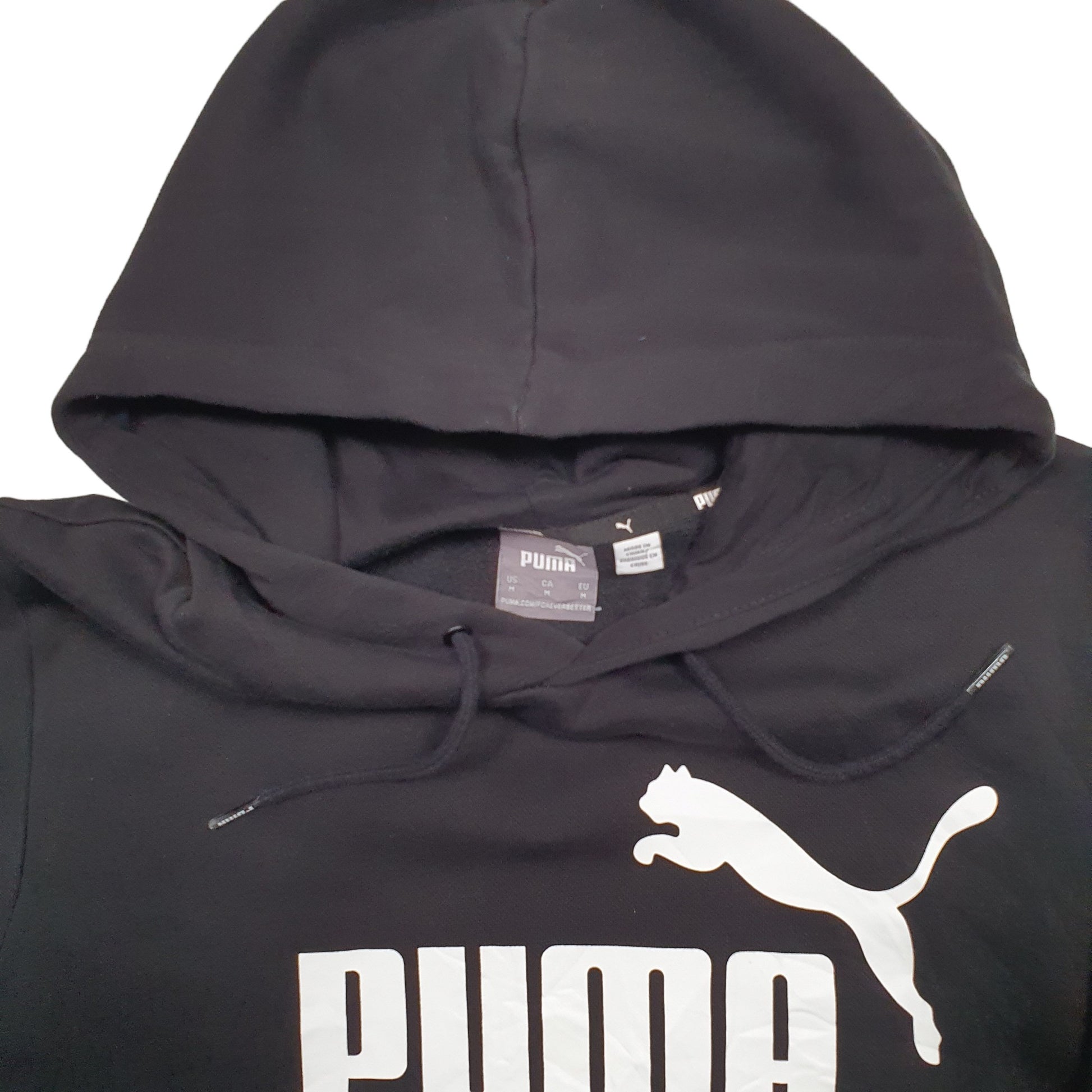 Mens Black Puma  Hoodie Jumper