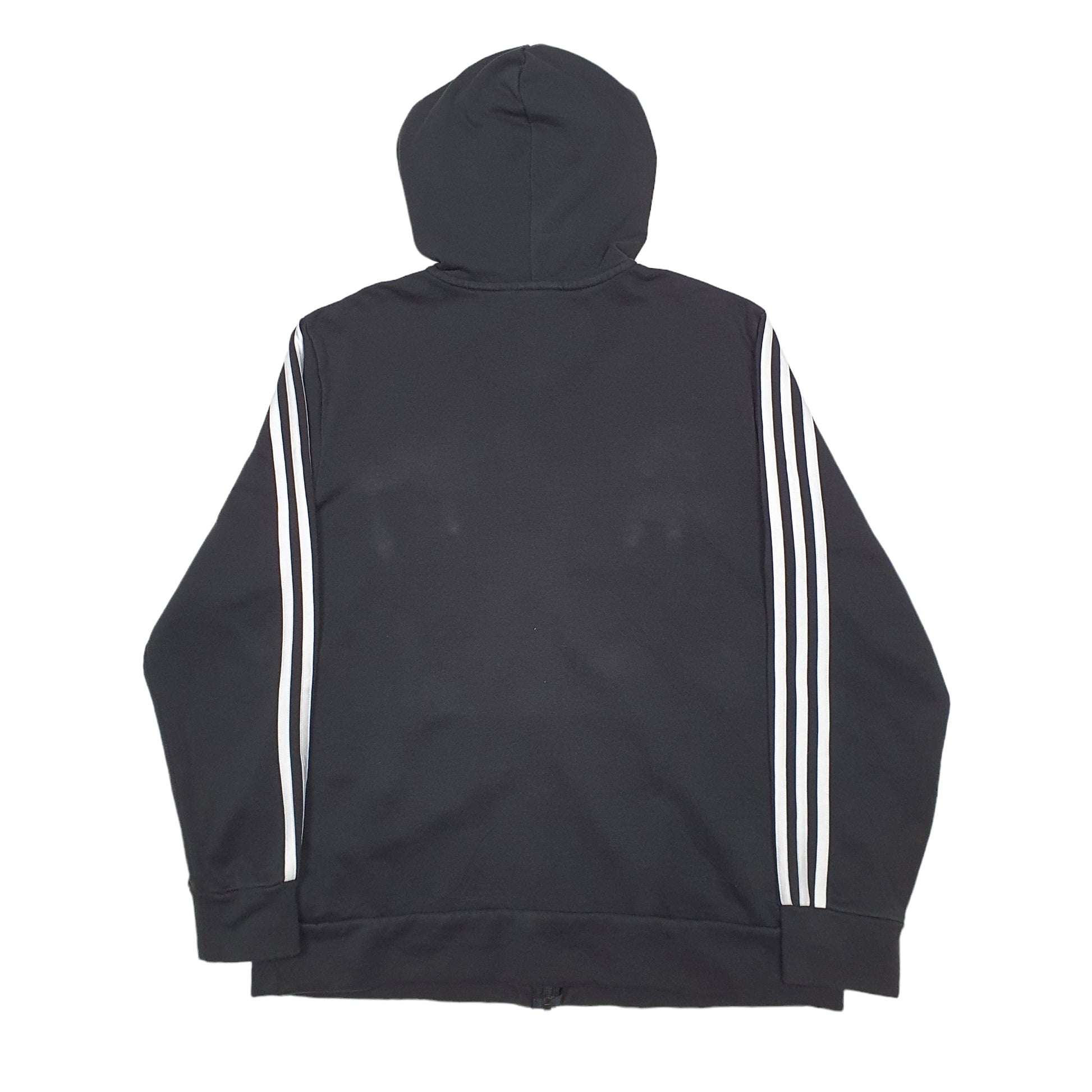 Mens Black Adidas  Full Zip Jumper