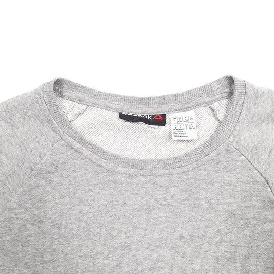 Womens Grey Reebok Don't Stress Crewneck Jumper