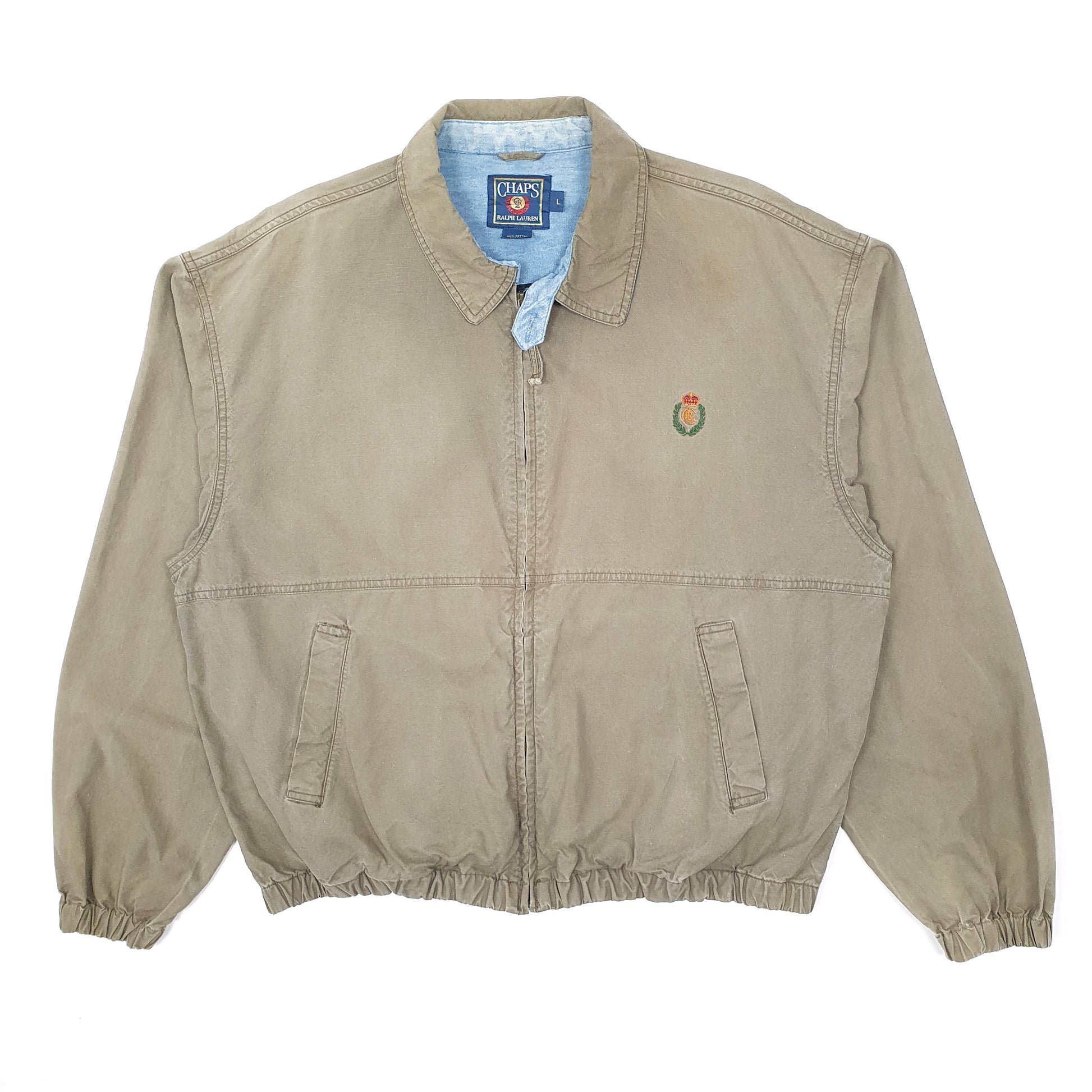 Mens Grey Ralph Lauren Chaps Vintage 1990s  Coat