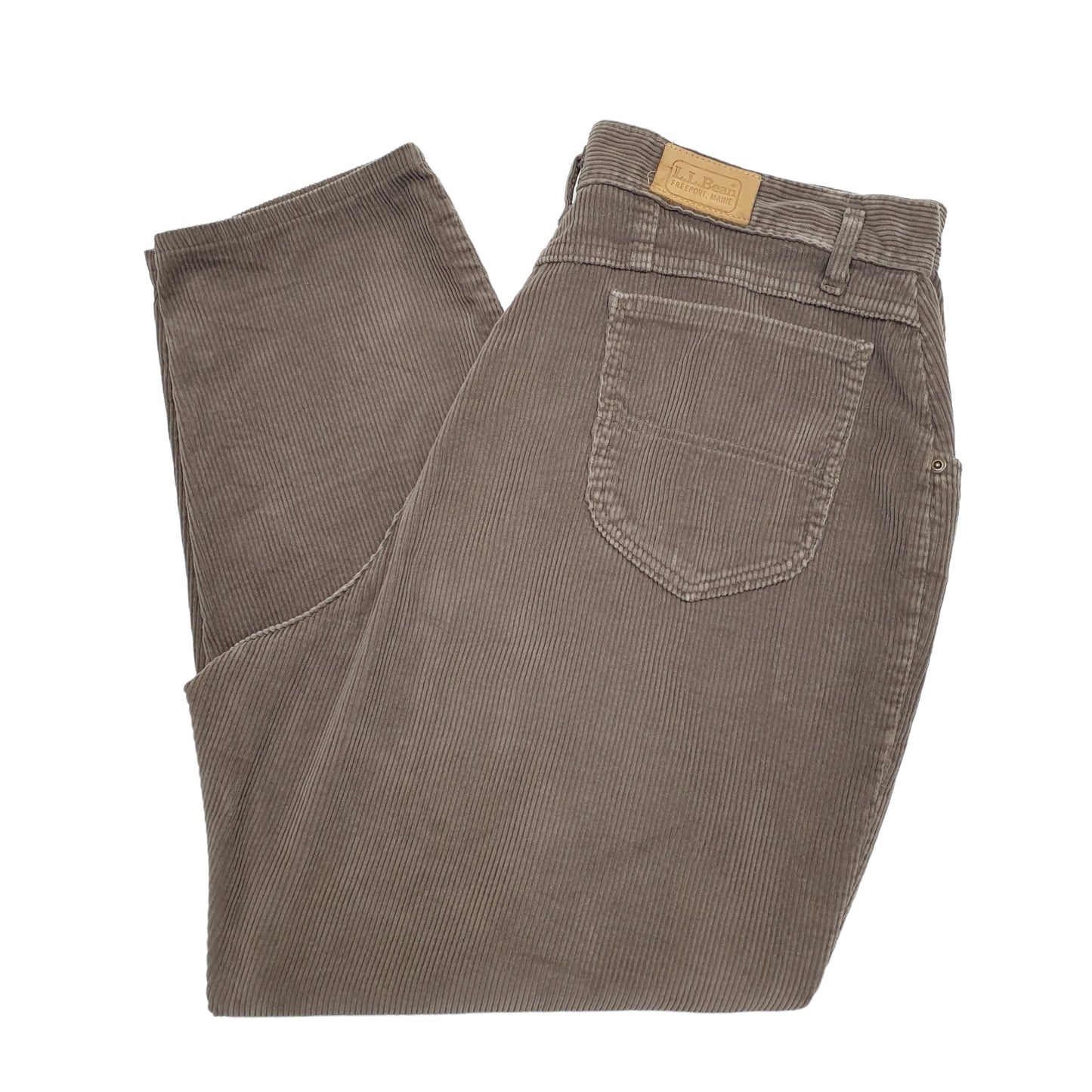 Womens Brown L.L Bean  Corduroy Trousers