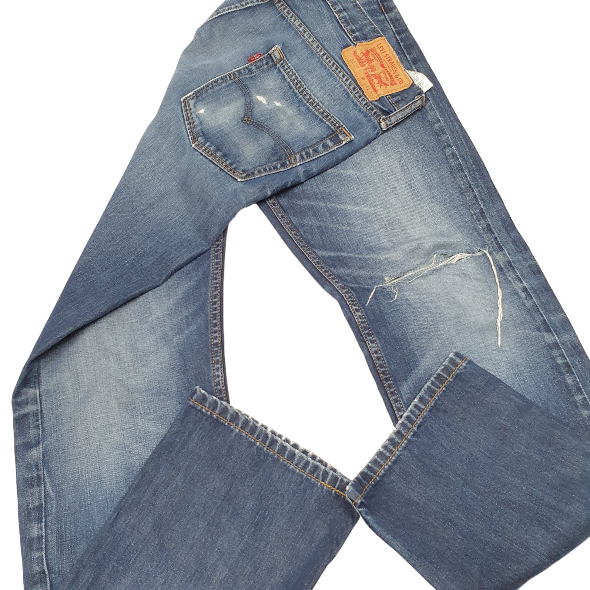 Mens Blue Levis  513 JeansW34 L32