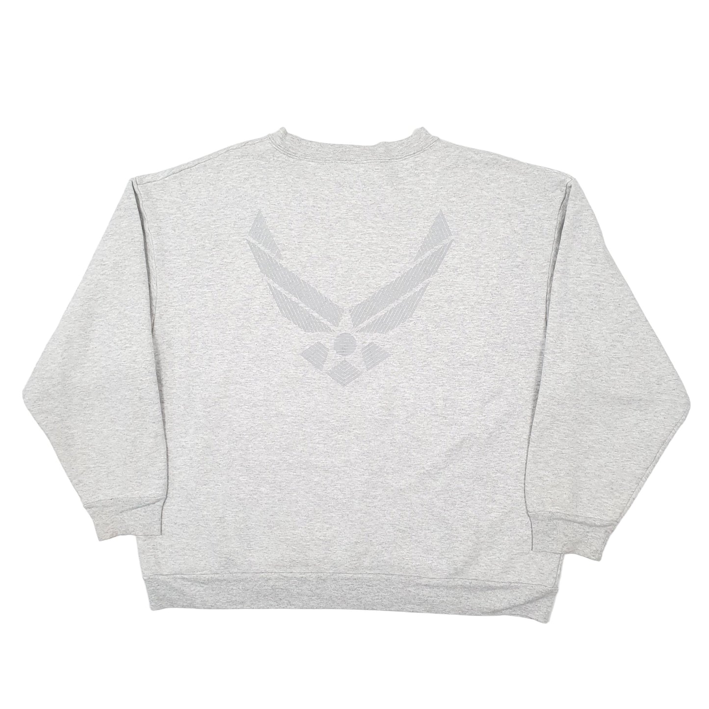 Mens Grey Meke Air Force USAF Made in USA Crewneck Jumper