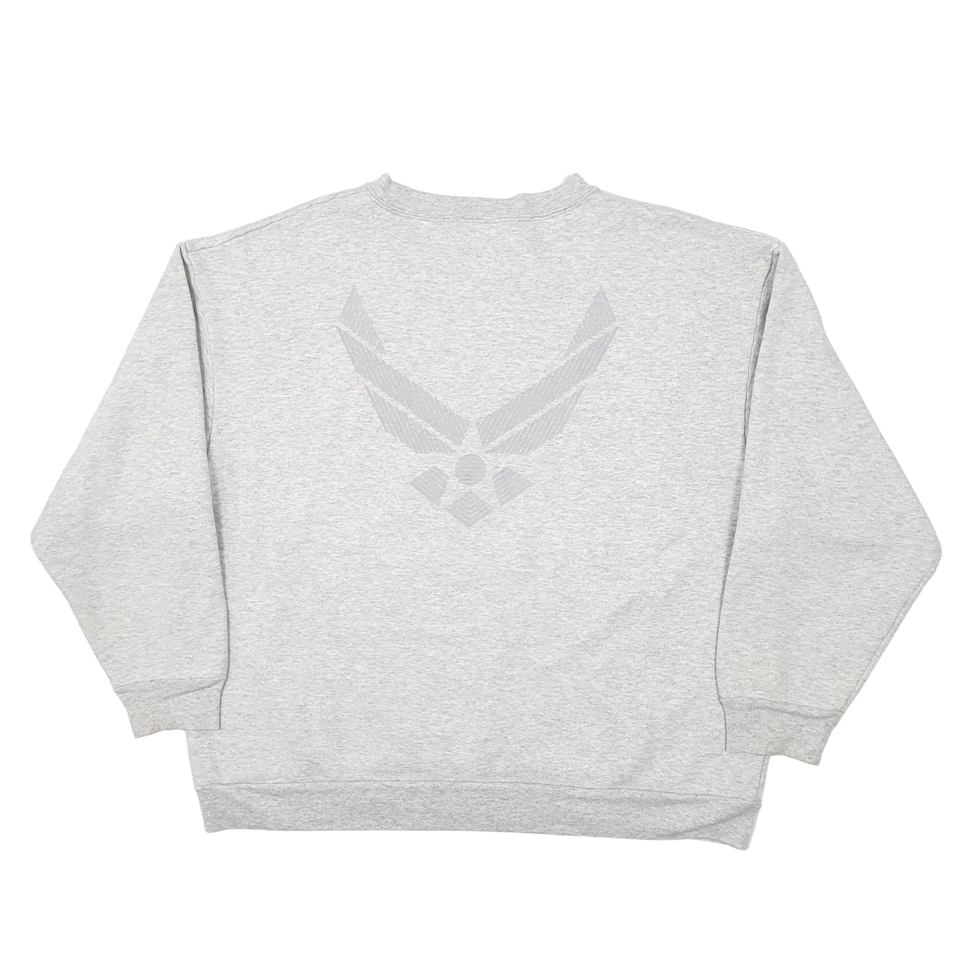 Mens Grey Meke Air Force USAF Made in USA Crewneck Jumper