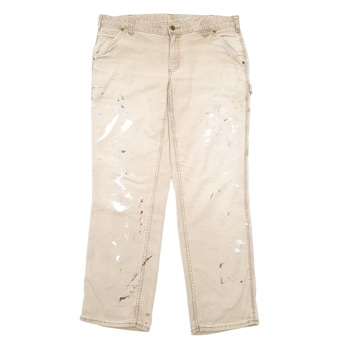 Womens Tan Carhartt Carpenter Carpenter Trousers