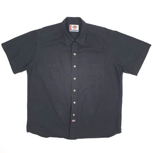 Mens Black Dickies Workwear Short Sleeve Shirt