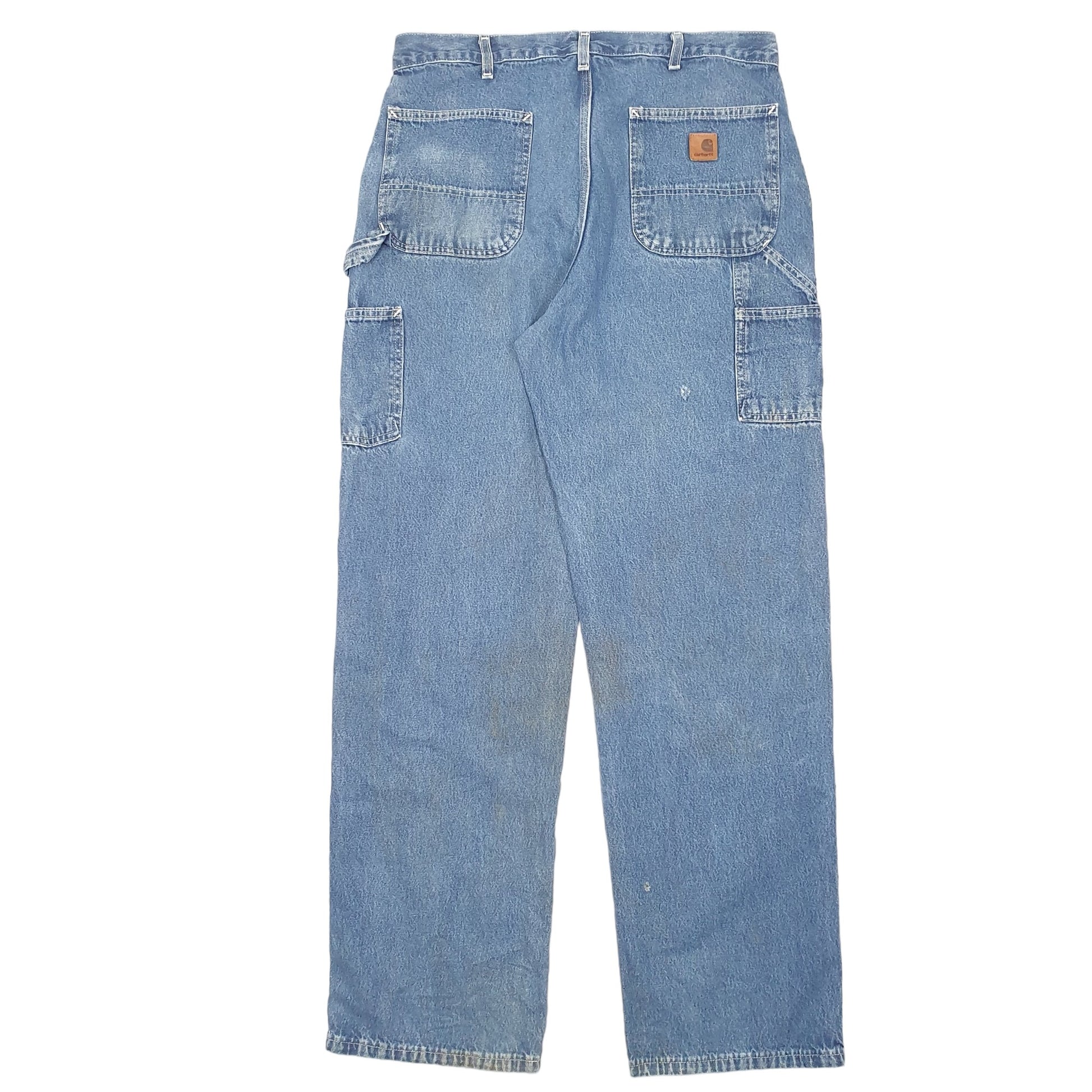 Mens Blue Carhartt Carpenter B13 JeansW36 L34