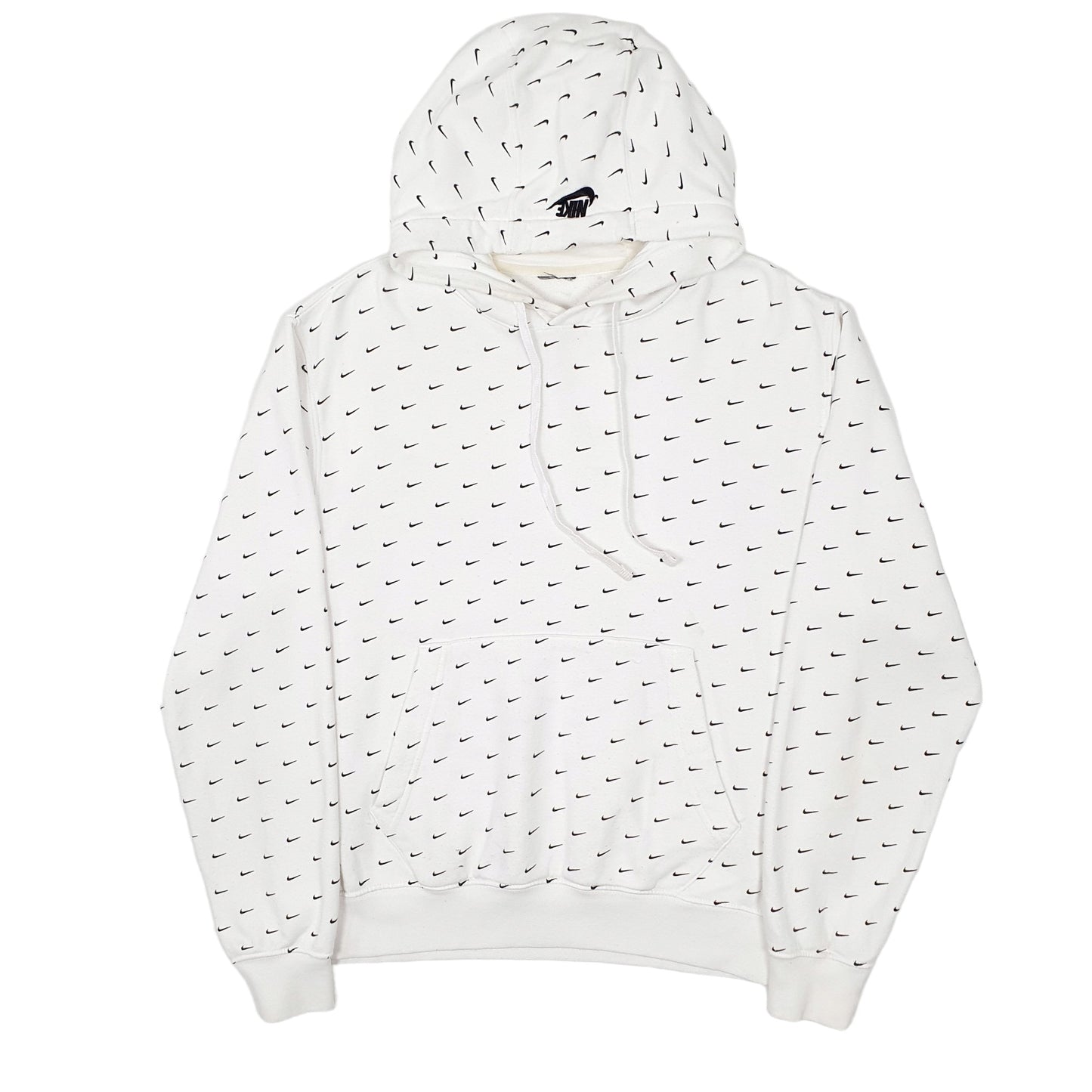Mens White Nike Mosaic Hoodie Jumper