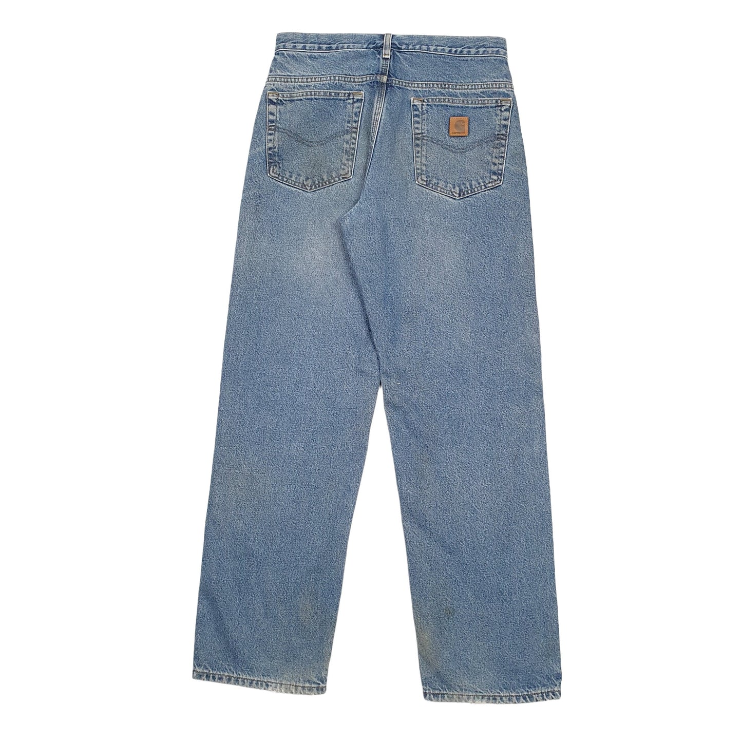 Mens Blue Carhartt B172 Lined Thermal Winter Casual JeansW31 L32