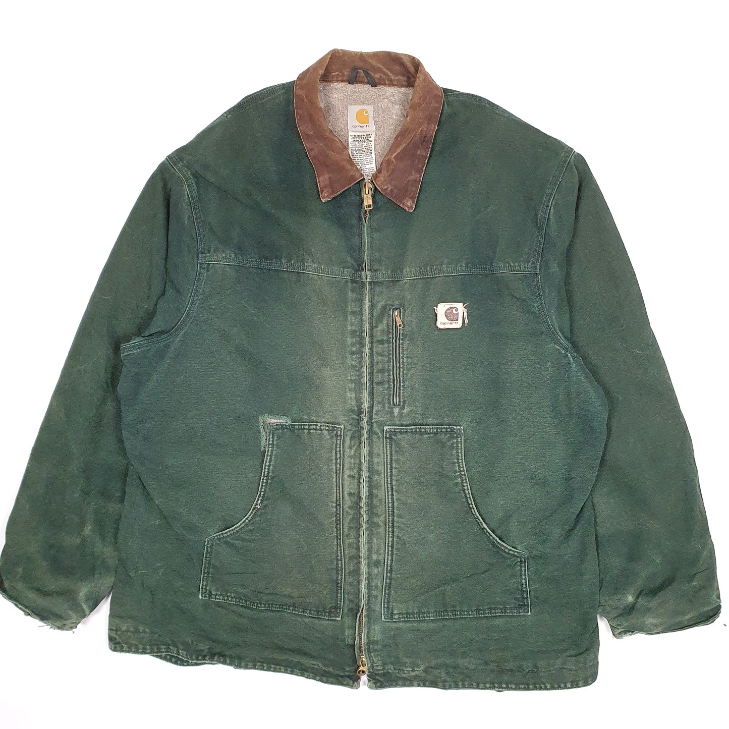 Mens Green Carhartt C61 SPC Detroit Sandstone Ridge Vintage 2004  Coat