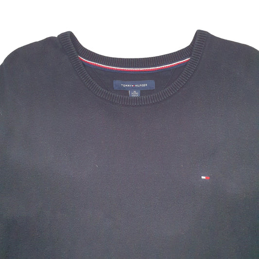 Mens Black Tommy Hilfiger  Crewneck Jumper