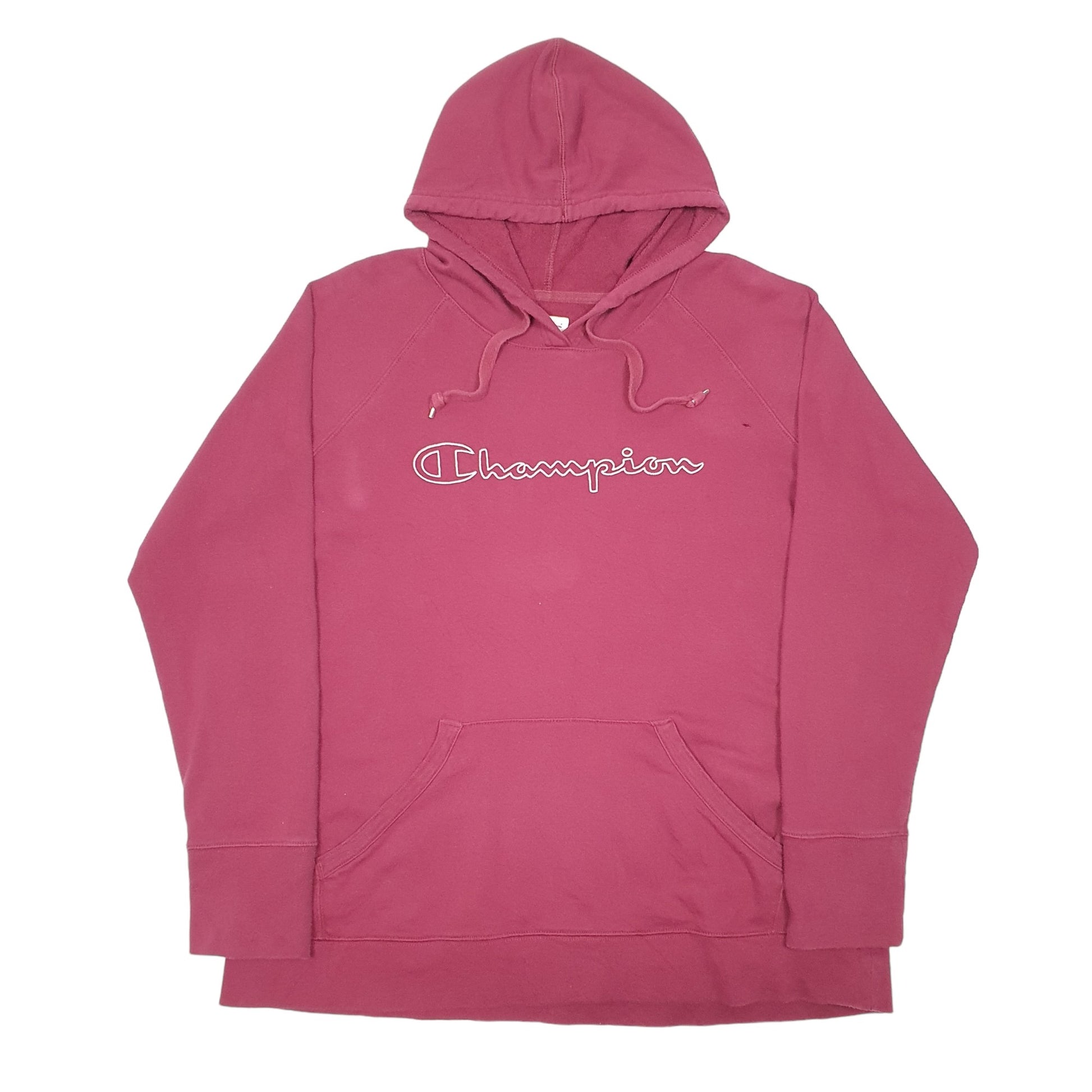 Womens Burgundy Champion  Hoodie Jumper