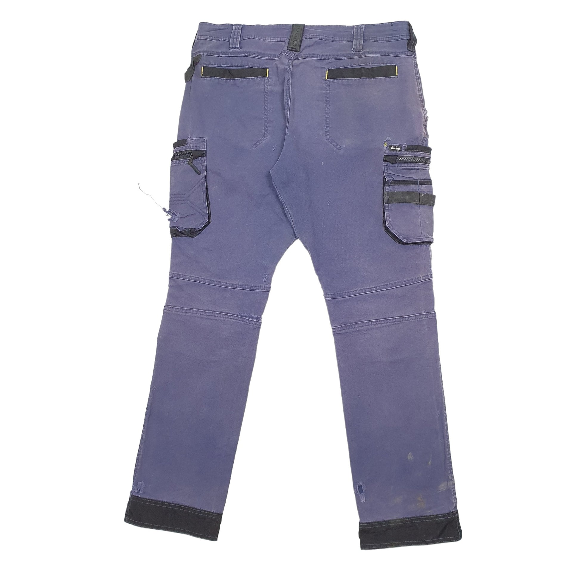 Mens Blue Bisley  Cargo Trousers