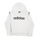 Mens White Adidas  Hoodie Jumper