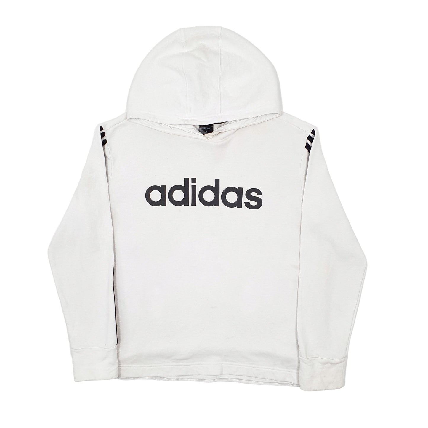 Mens White Adidas  Hoodie Jumper