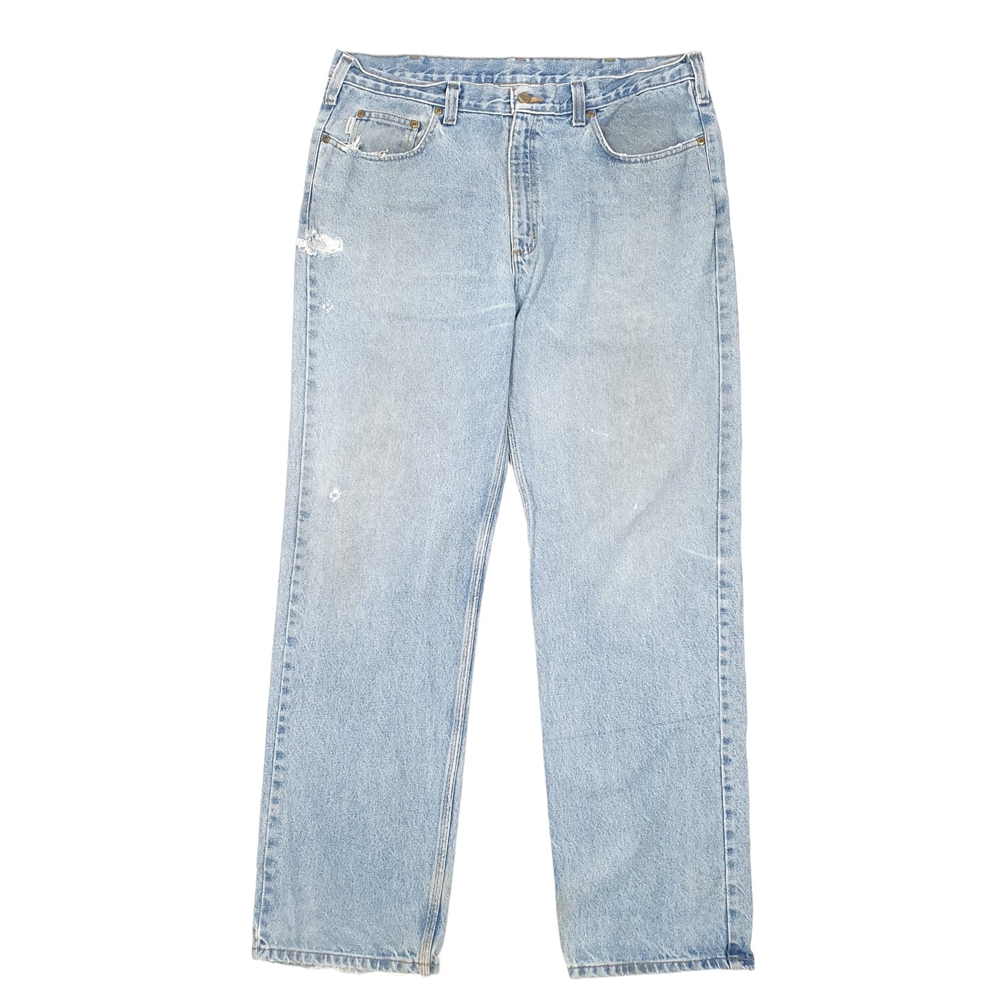 Mens Blue Carhartt Carpenter Casual JeansW38 L34