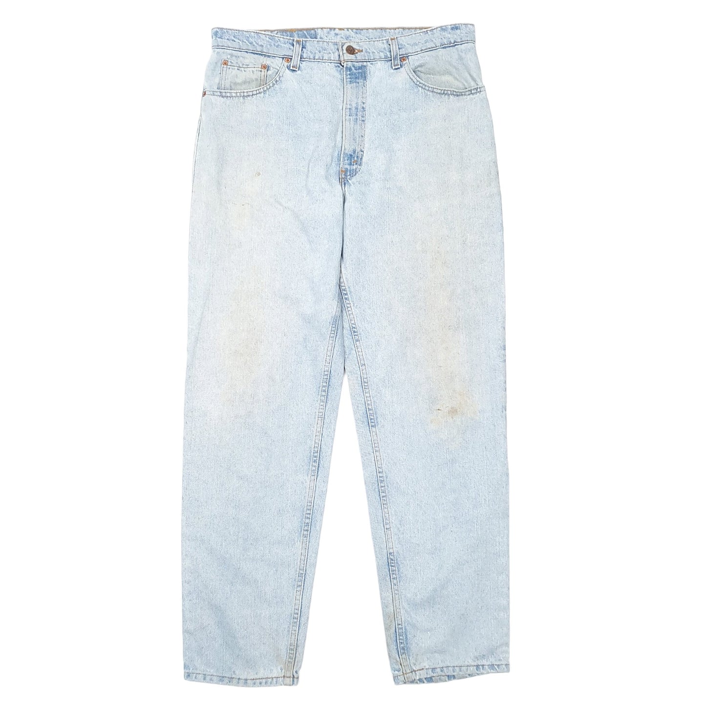 Mens Blue Levis Vintage Tapered Made In USA 550 JeansW38 L32