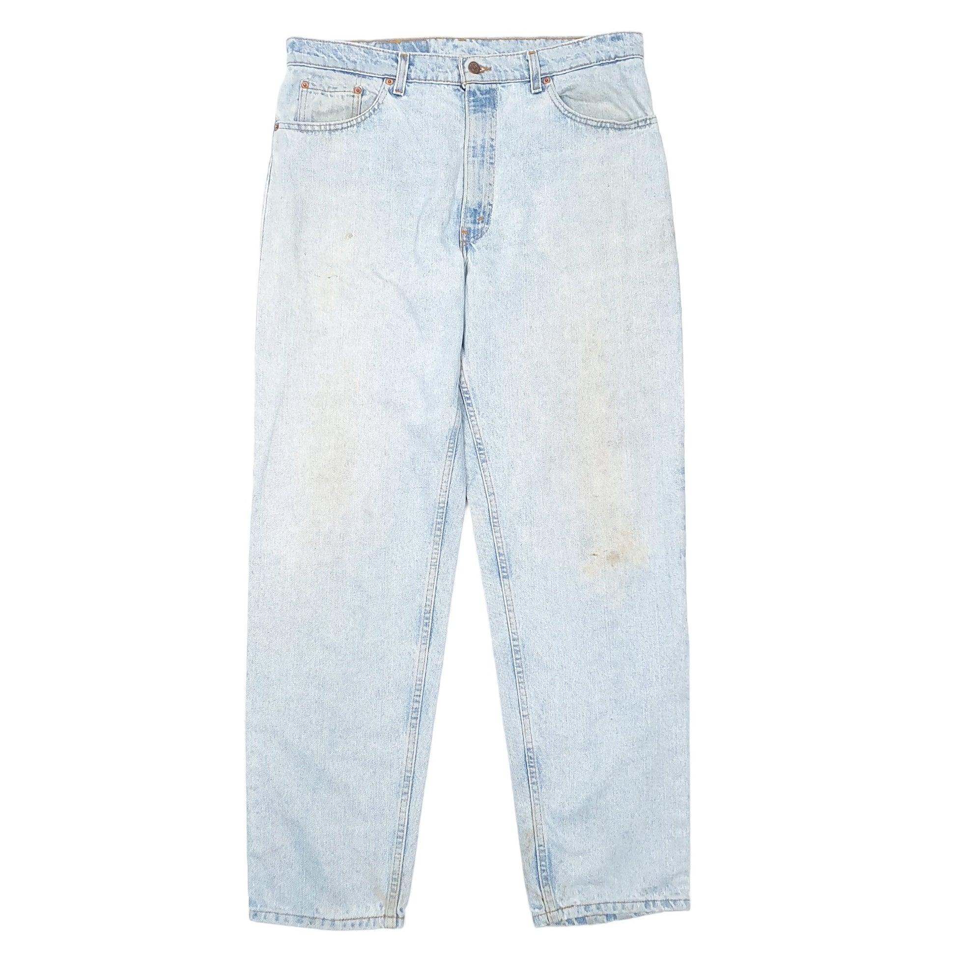 Mens Blue Levis Vintage Tapered Made In USA 550 JeansW38 L32