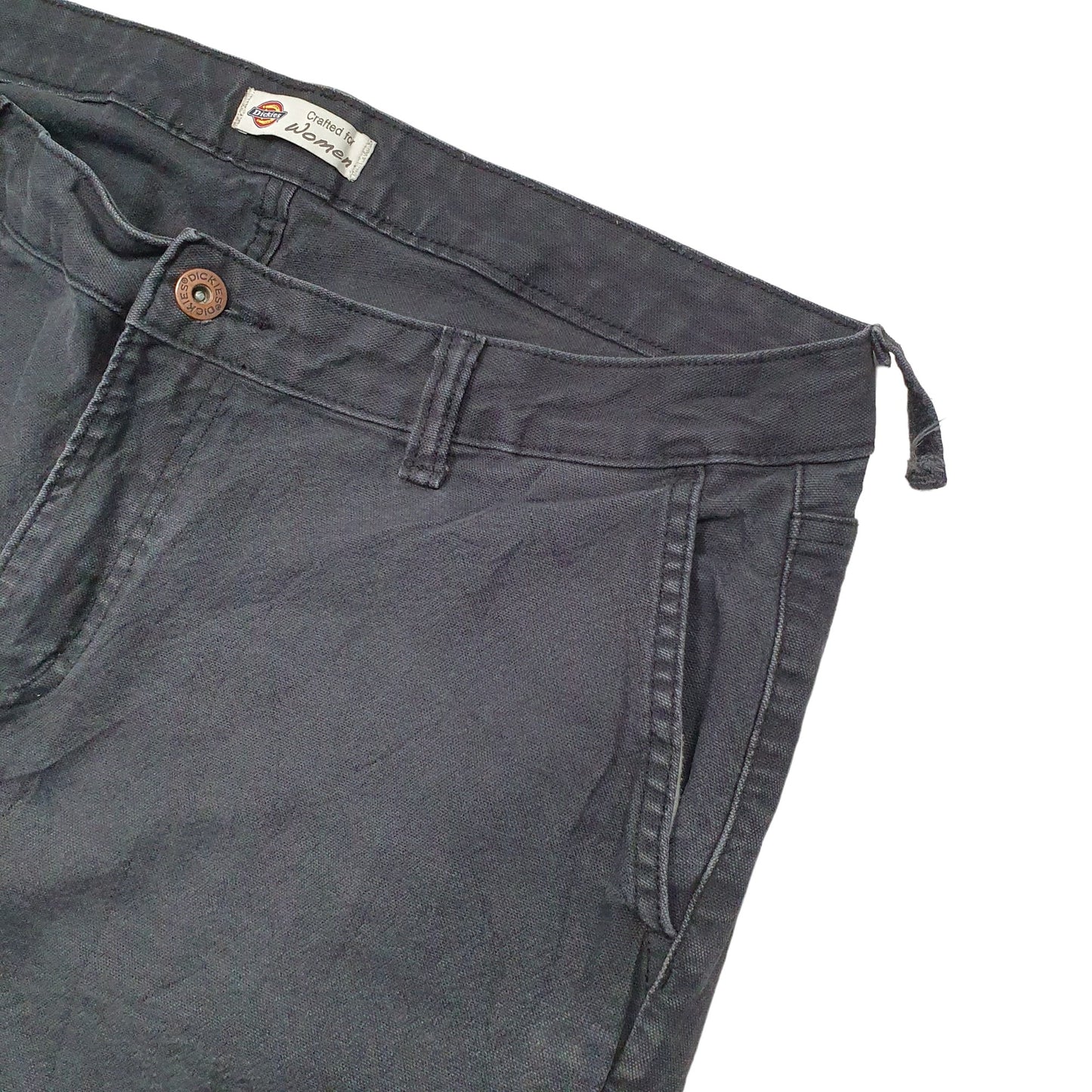 Womens Black Dickies  Carpenter Trousers