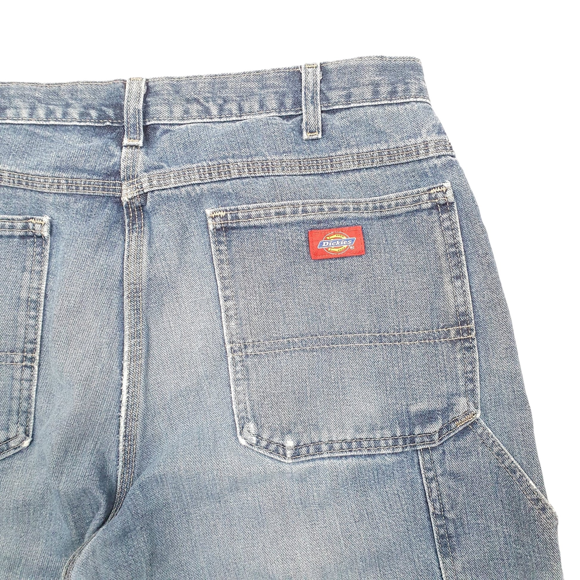 Mens Blue Dickies Carpenter Cut Offs Denim Shorts