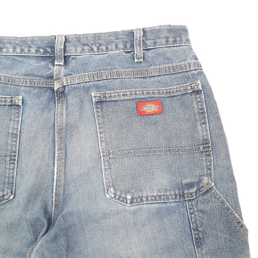 Mens Blue Dickies Carpenter Cut Offs Denim Shorts